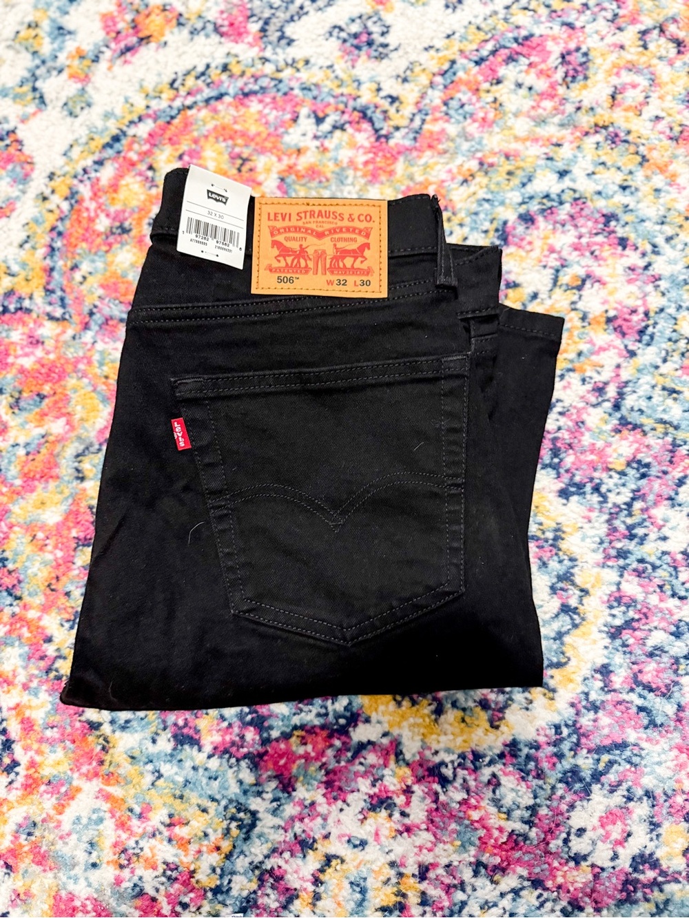 Levi's Black Slim Straight Men's Jeans